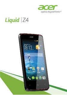 Acer Liquid Z4 manual. Tablet Instructions.